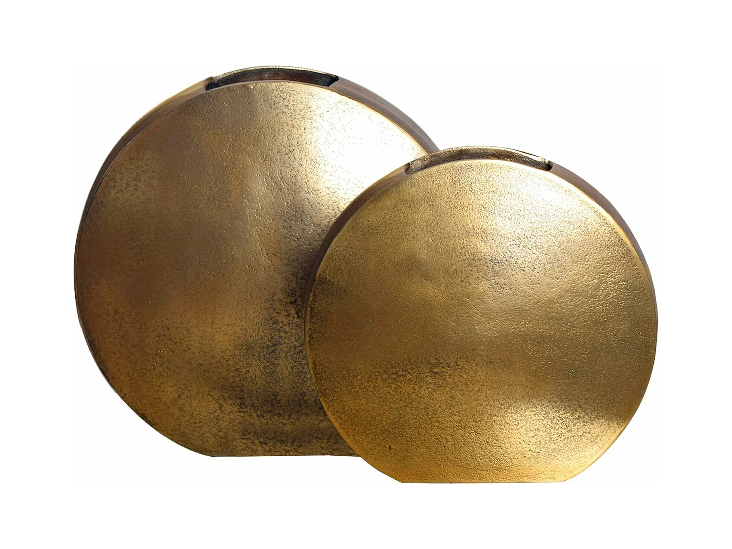 Vase Décorative Lot de 2 Aluminium Moderne Fleurs Décoration Intérieure