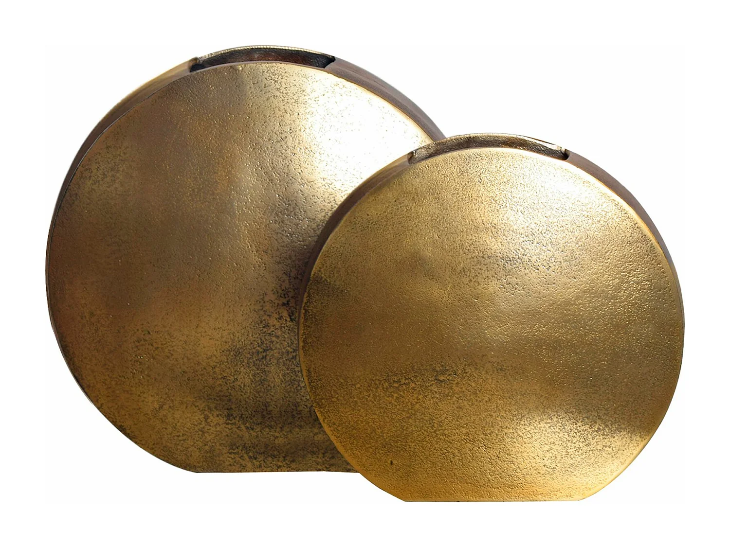 Vase Décorative Lot de 2 Aluminium Moderne Fleurs Décoration Intérieure
