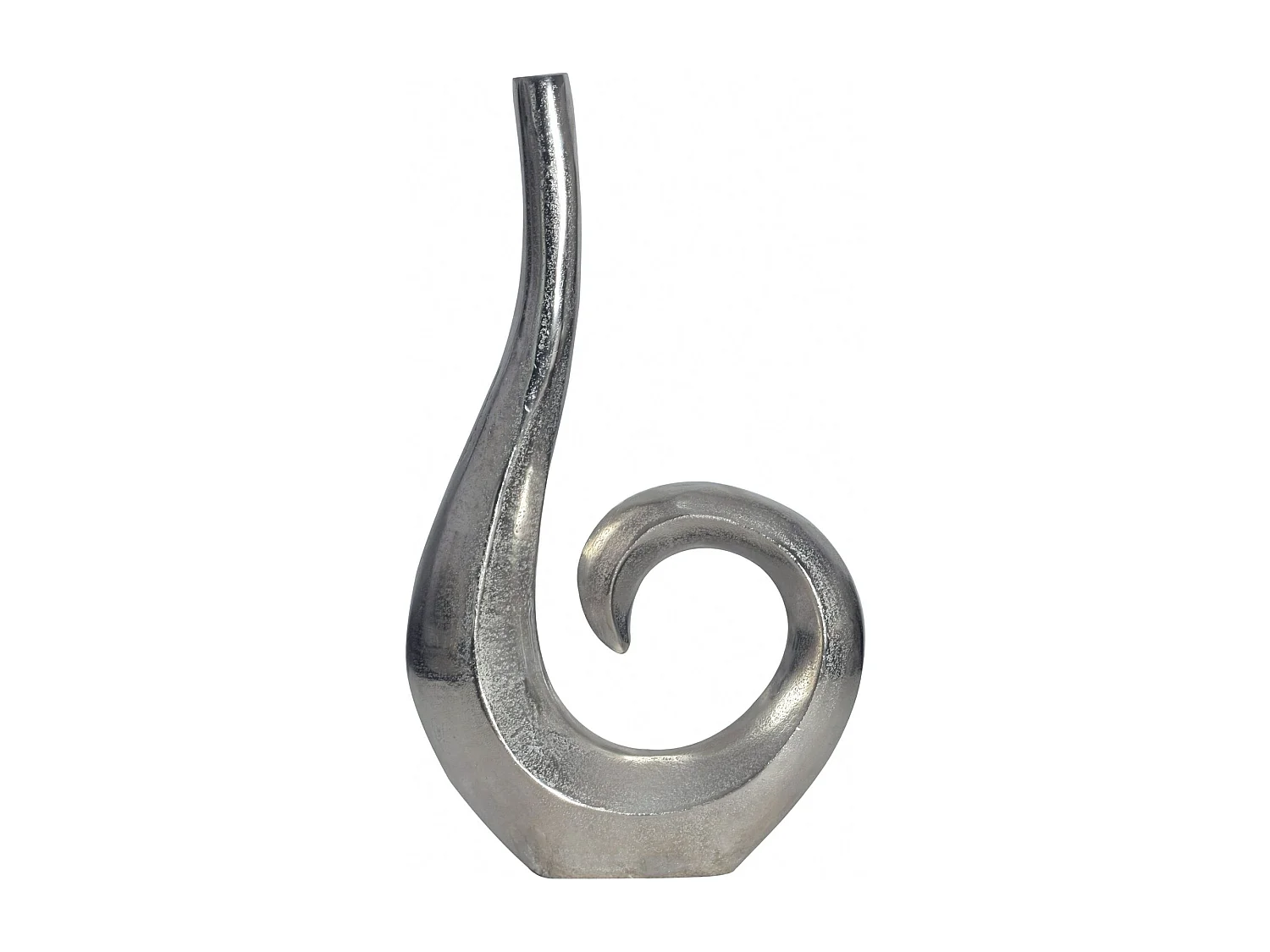 Vase Déco Spirale 47 cm Aluminium Fleurs Moderne Intérieure Petite