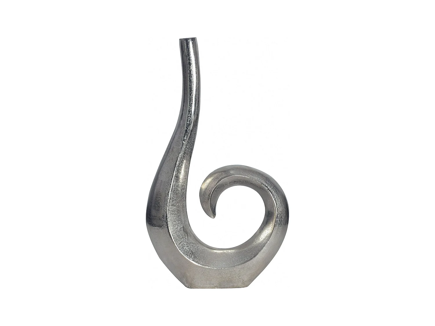 Vase Déco Spirale 47 cm Aluminium Fleurs Moderne Intérieure Petite