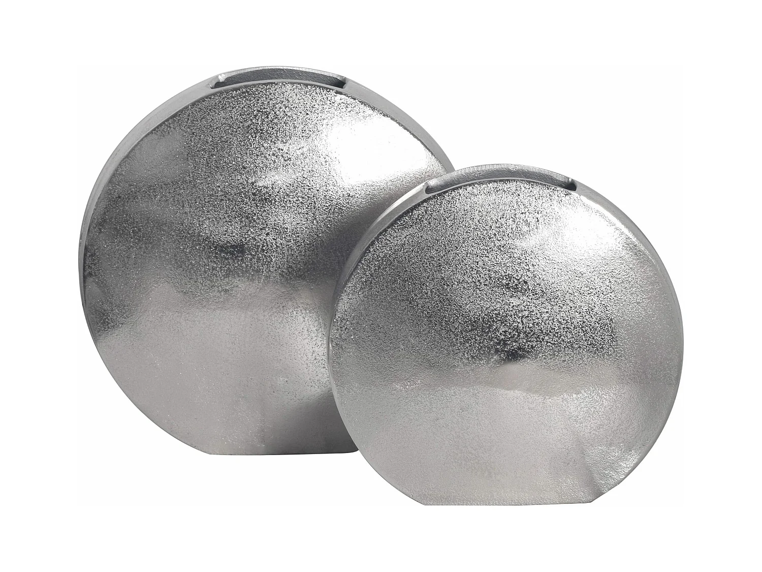 Vase Décorative Lot de 2 Aluminium Moderne Fleurs Décoration Intérieure