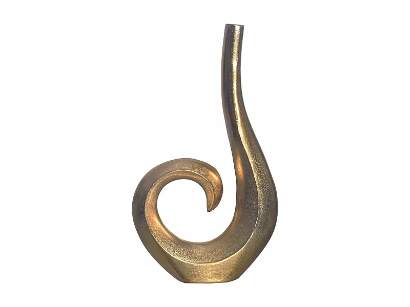 Vase Déco Spirale 47 cm Aluminium Fleurs Moderne Intérieure Petite