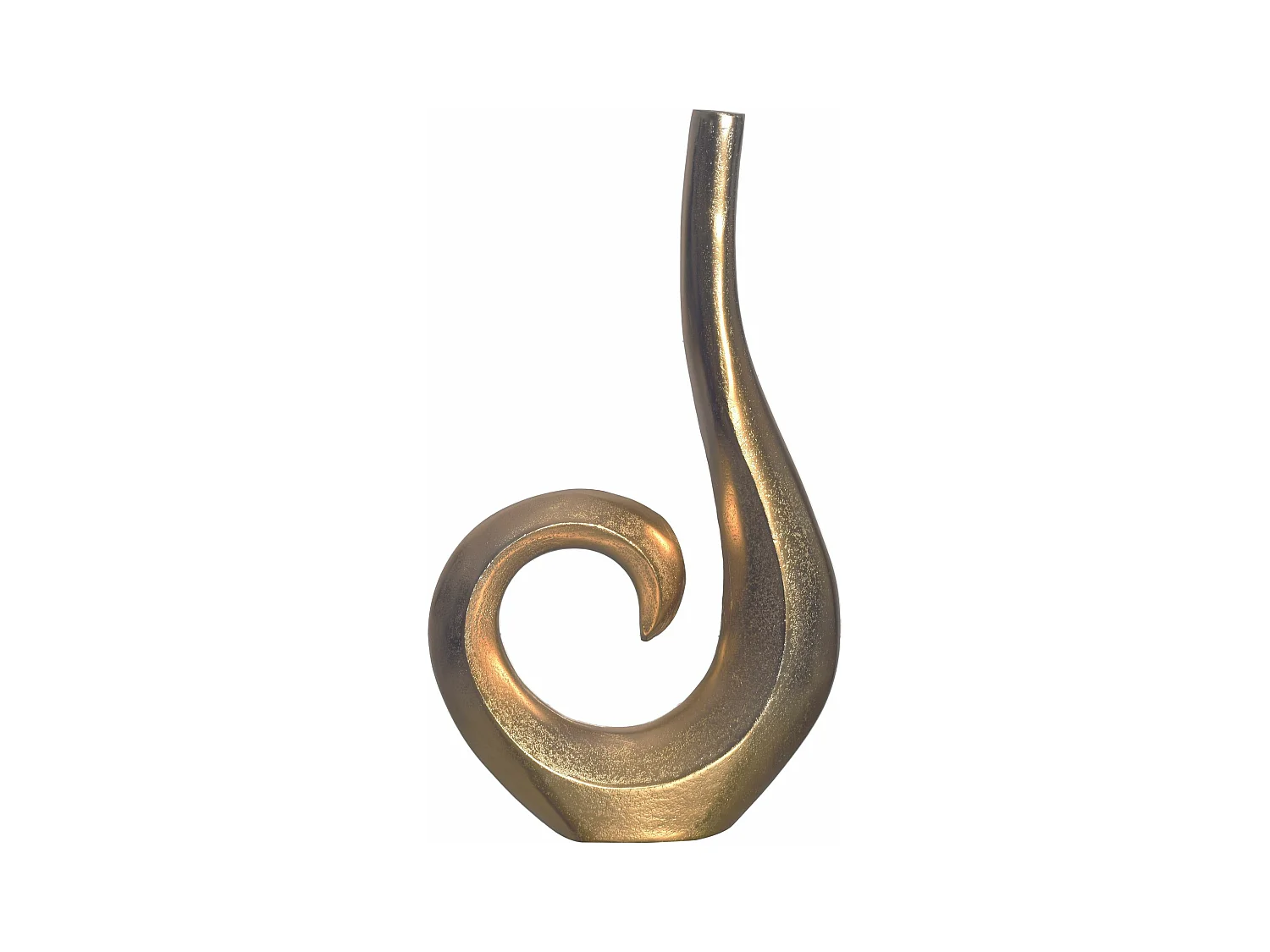 Vase Déco Spirale 47 cm Aluminium Fleurs Moderne Intérieure Petite