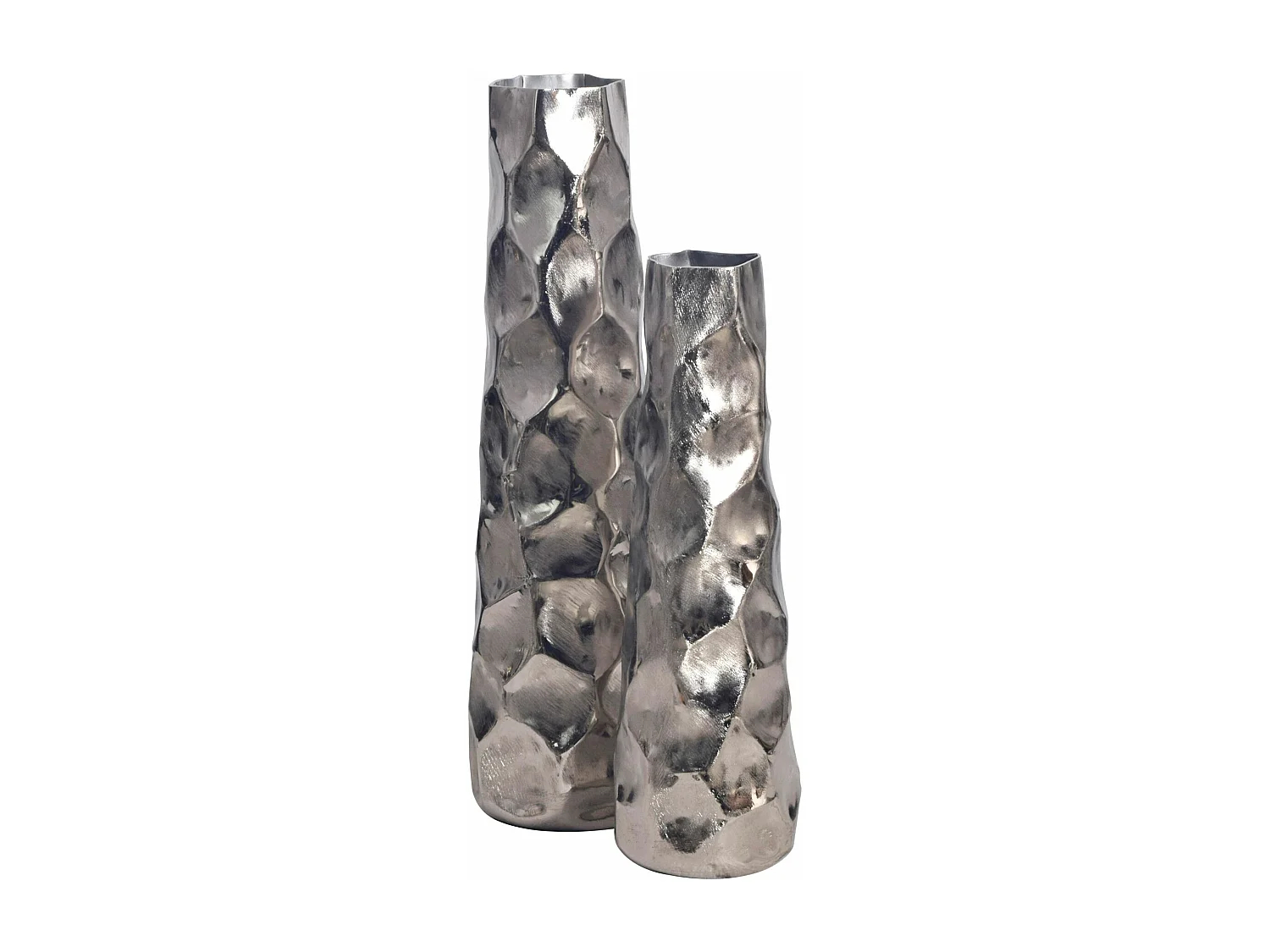 Vase Décorative Lot de 2 Aluminium Fleurs Décoration Intérieure Moderne