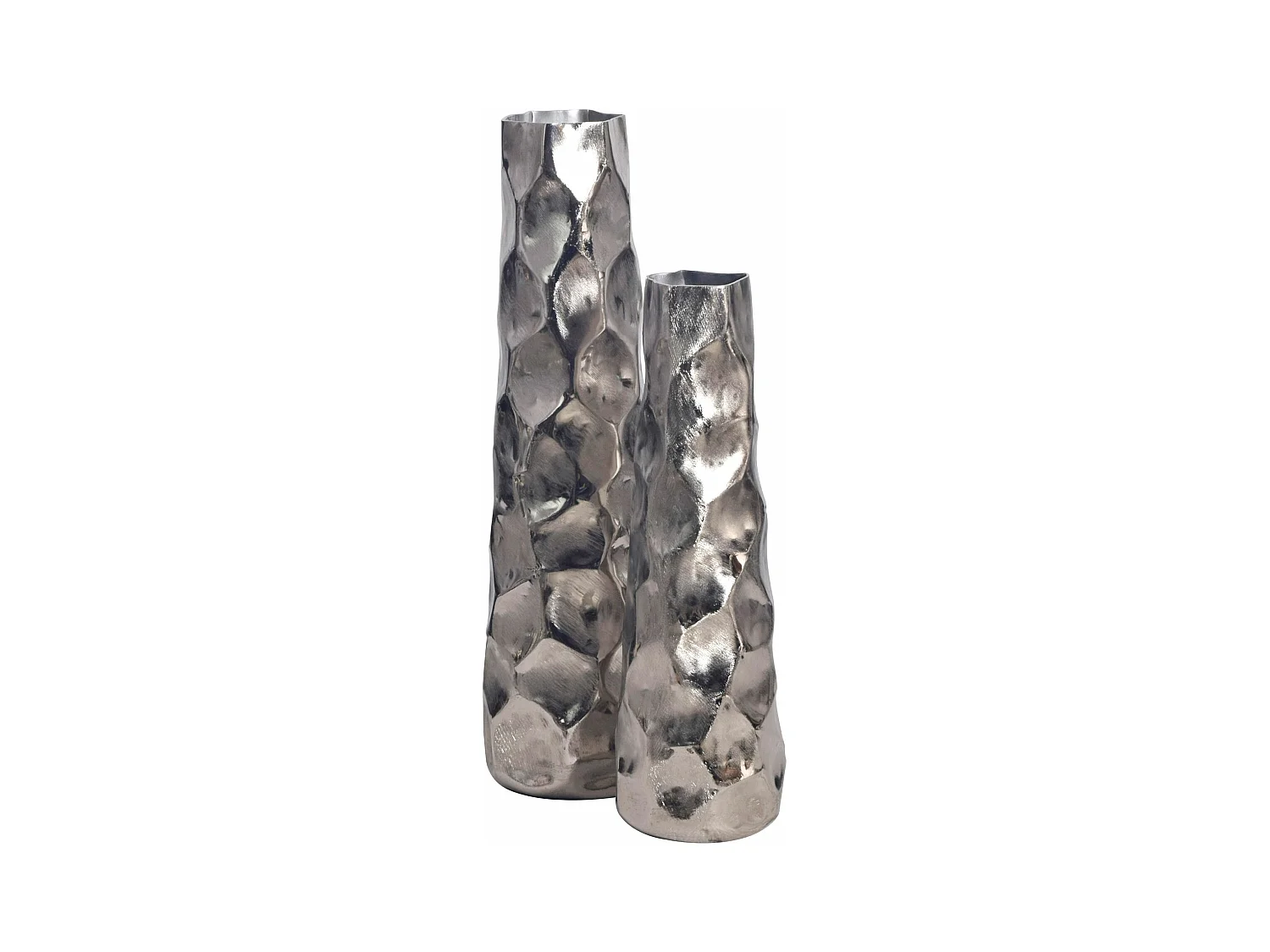 Vase Décorative Lot de 2 Aluminium Fleurs Décoration Intérieure Moderne
