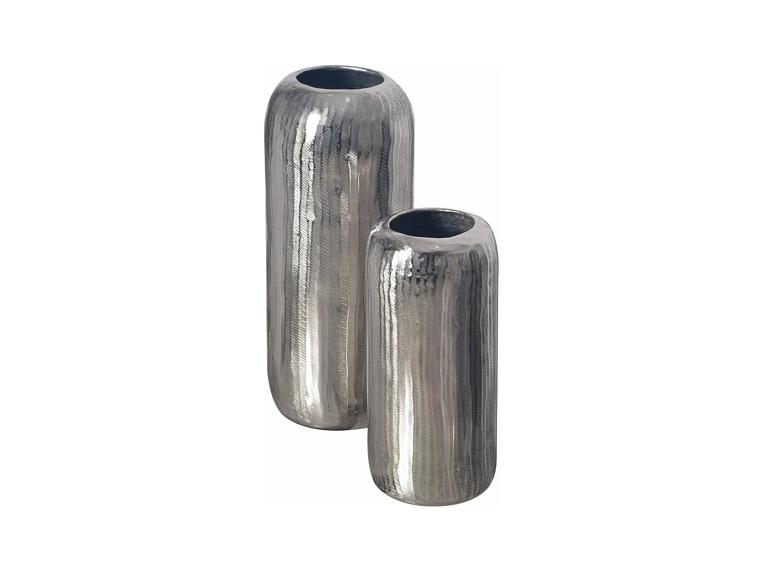Vase Décorative Lot de 2 Aluminium Fleurs Décoration Intérieure Moderne