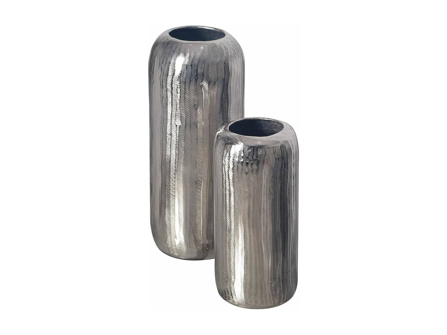 Vase Décorative Lot de 2 Aluminium Fleurs Décoration Intérieure Moderne