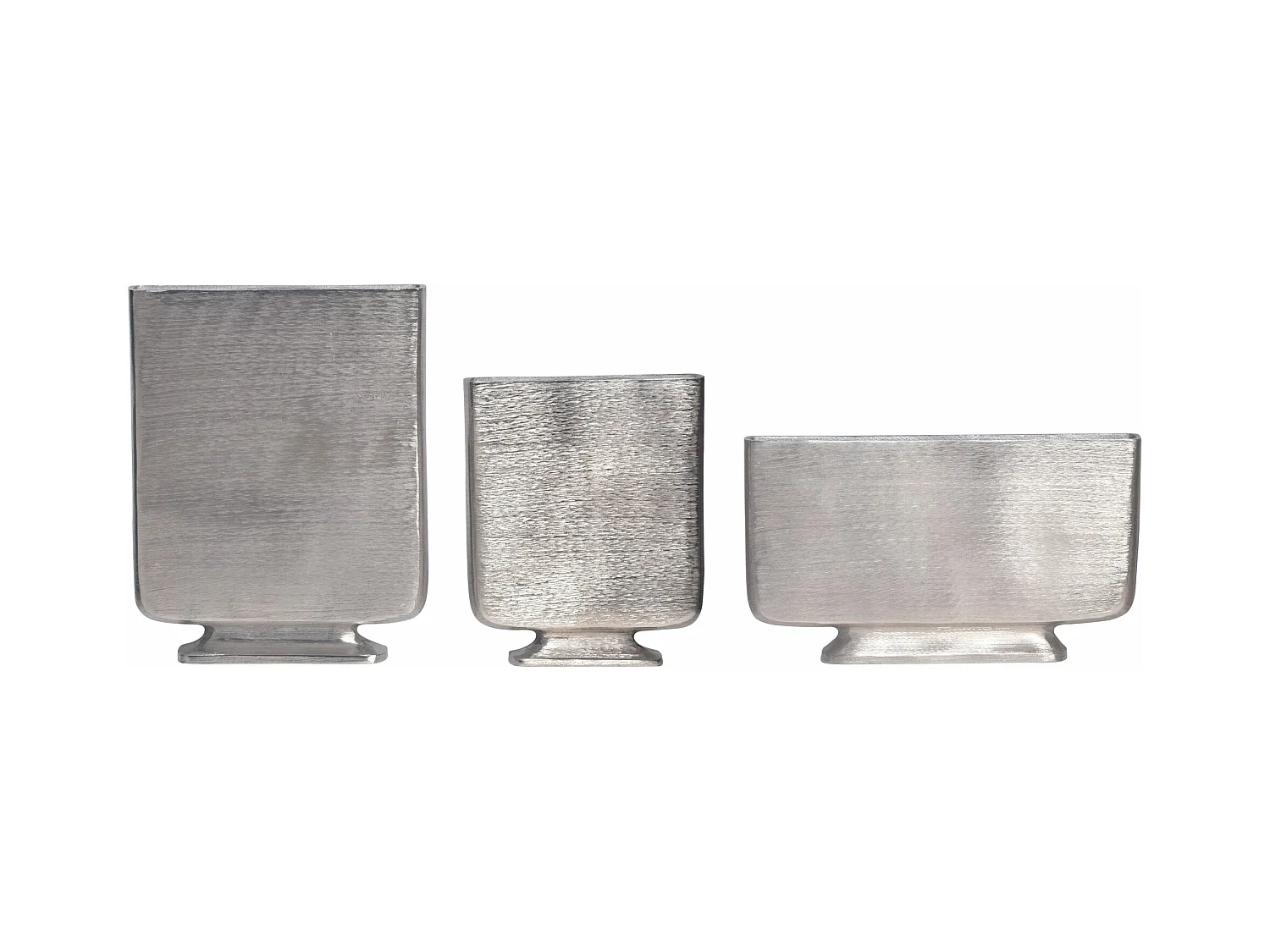 Vase Décorative Lot de 3 Aluminium Fleurs Décoration Intérieure Moderne