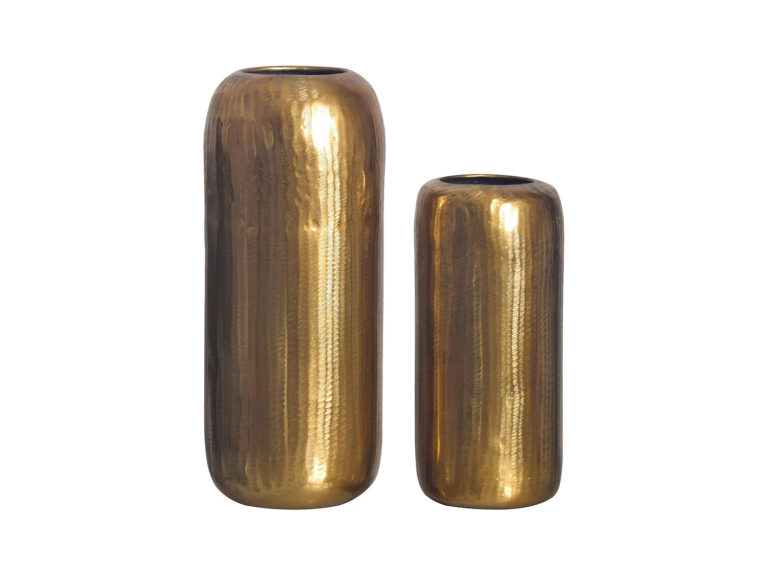 Vase Décorative Lot de 2 Aluminium Fleurs Décoration Intérieure Moderne