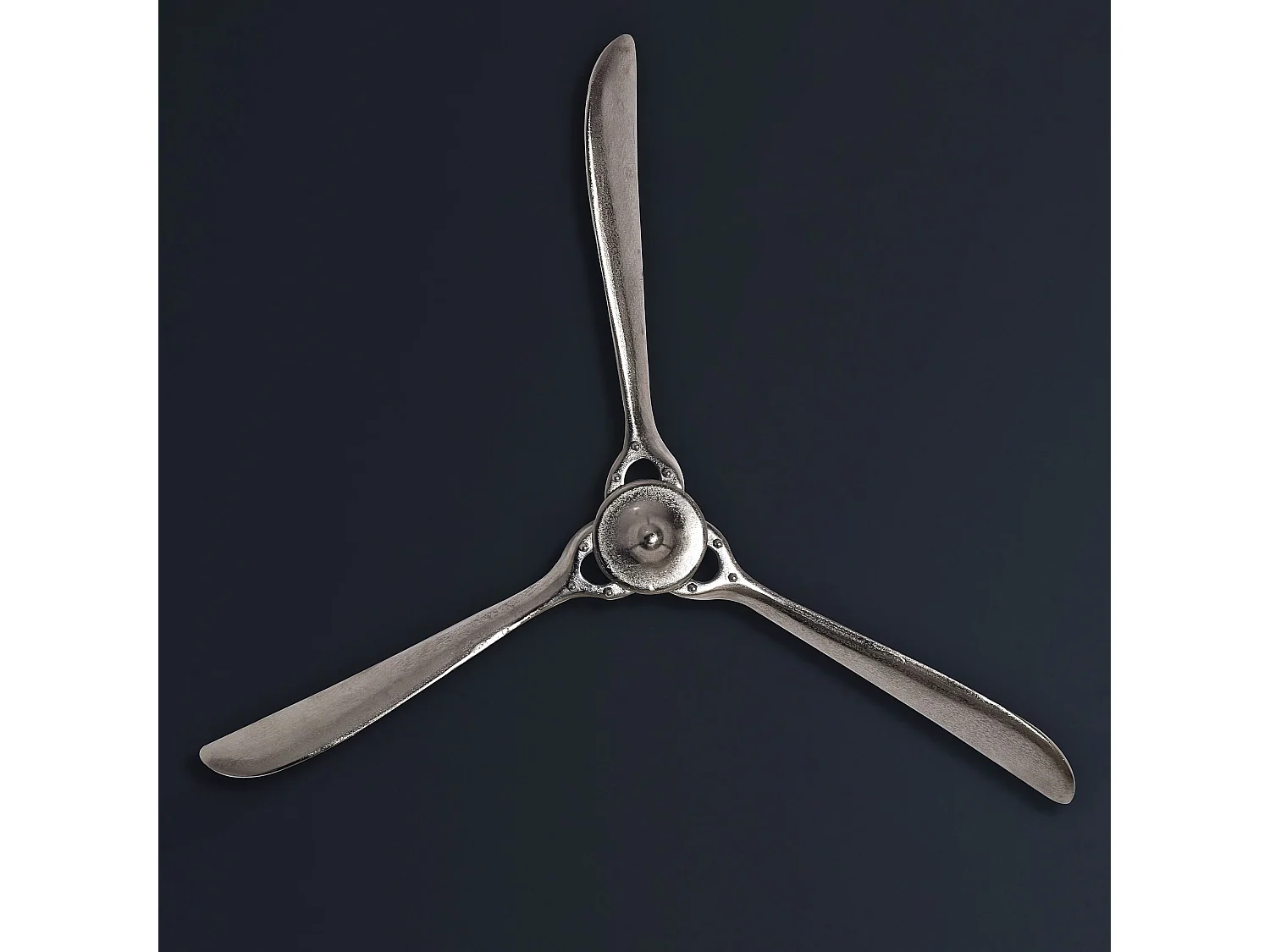 Hélice Murale Déco 85 cm Métal Sculpture Murale Décoration Moderne