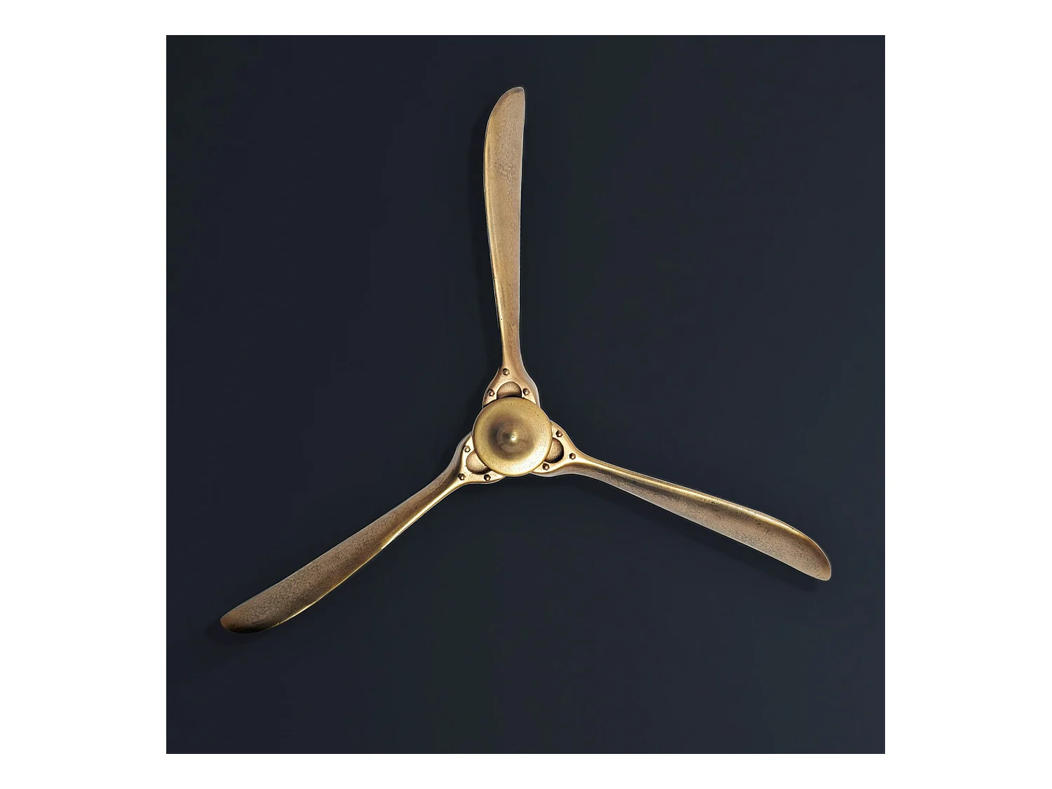 Hélice Murale Déco 85 cm Métal Sculpture Murale Décoration Moderne