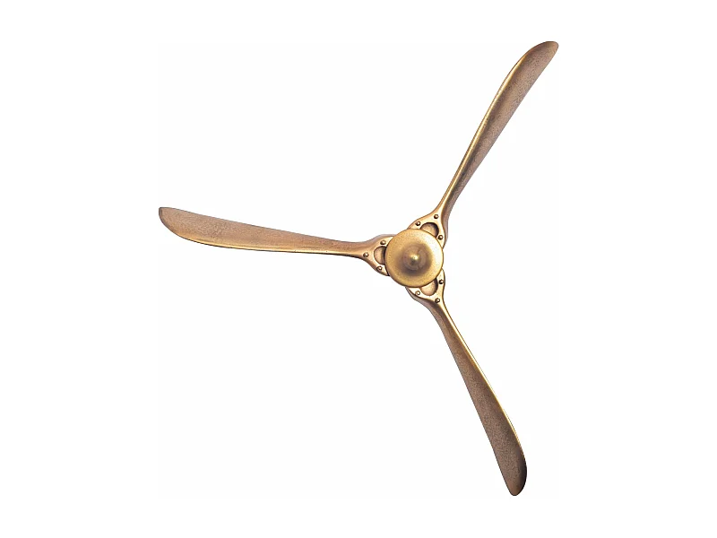 Hélice Murale Déco 85 cm Métal Sculpture Murale Décoration Moderne