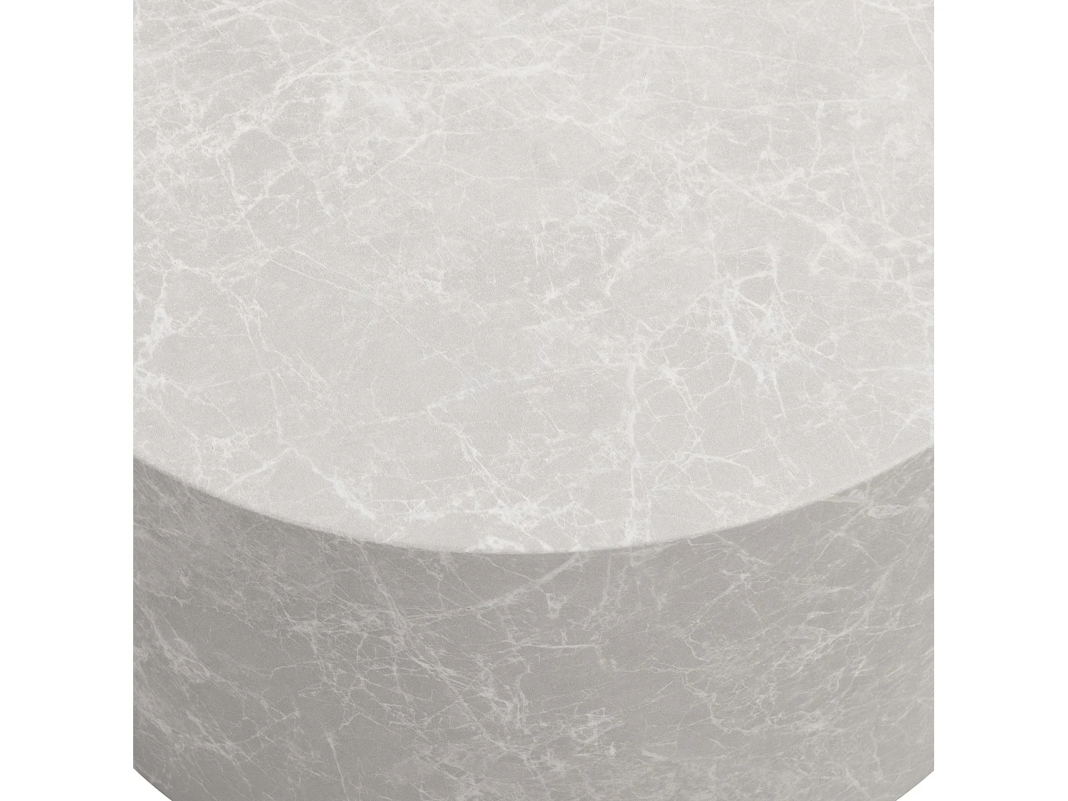 Table Basse Aspect Marbre 60 cm Table de Salon Ronde Moderne Brilliant