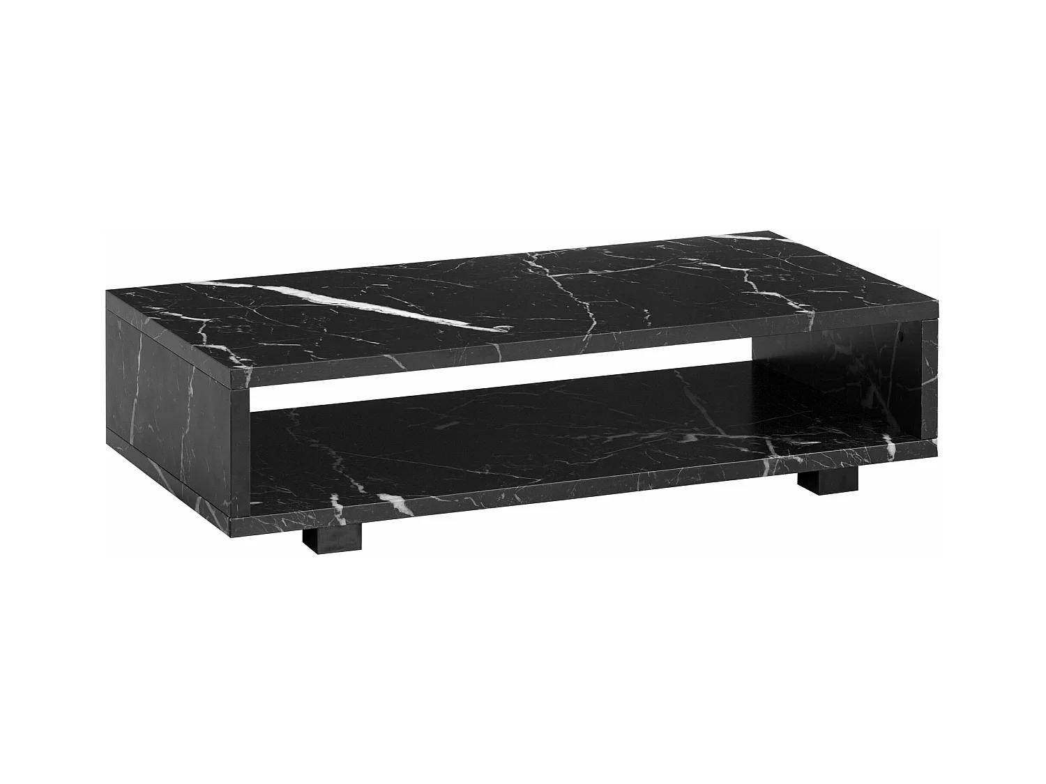 Table Basse de Salon 100 cm Grande Moderne Rangement Rectangulaire