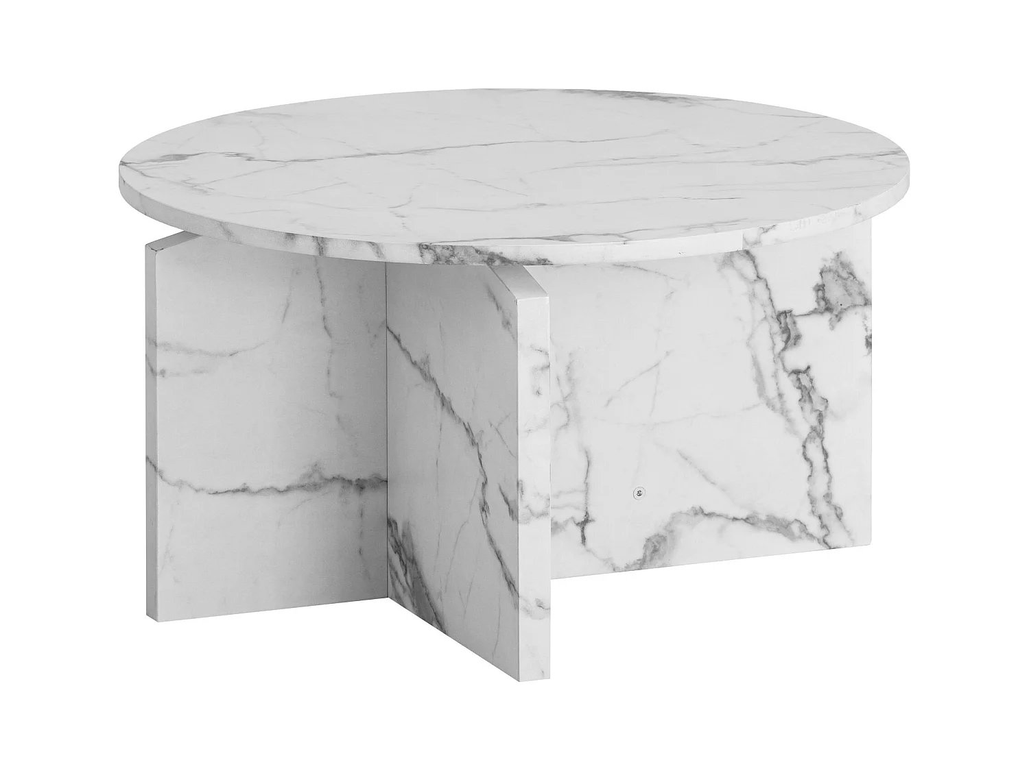 Table Basse Canapé de Salon 60 cm Petite Ronde Moderne Contemporain