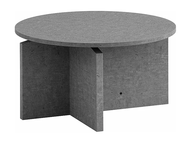 Table Basse Canapé de Salon 60 cm Petite Ronde Moderne Contemporain