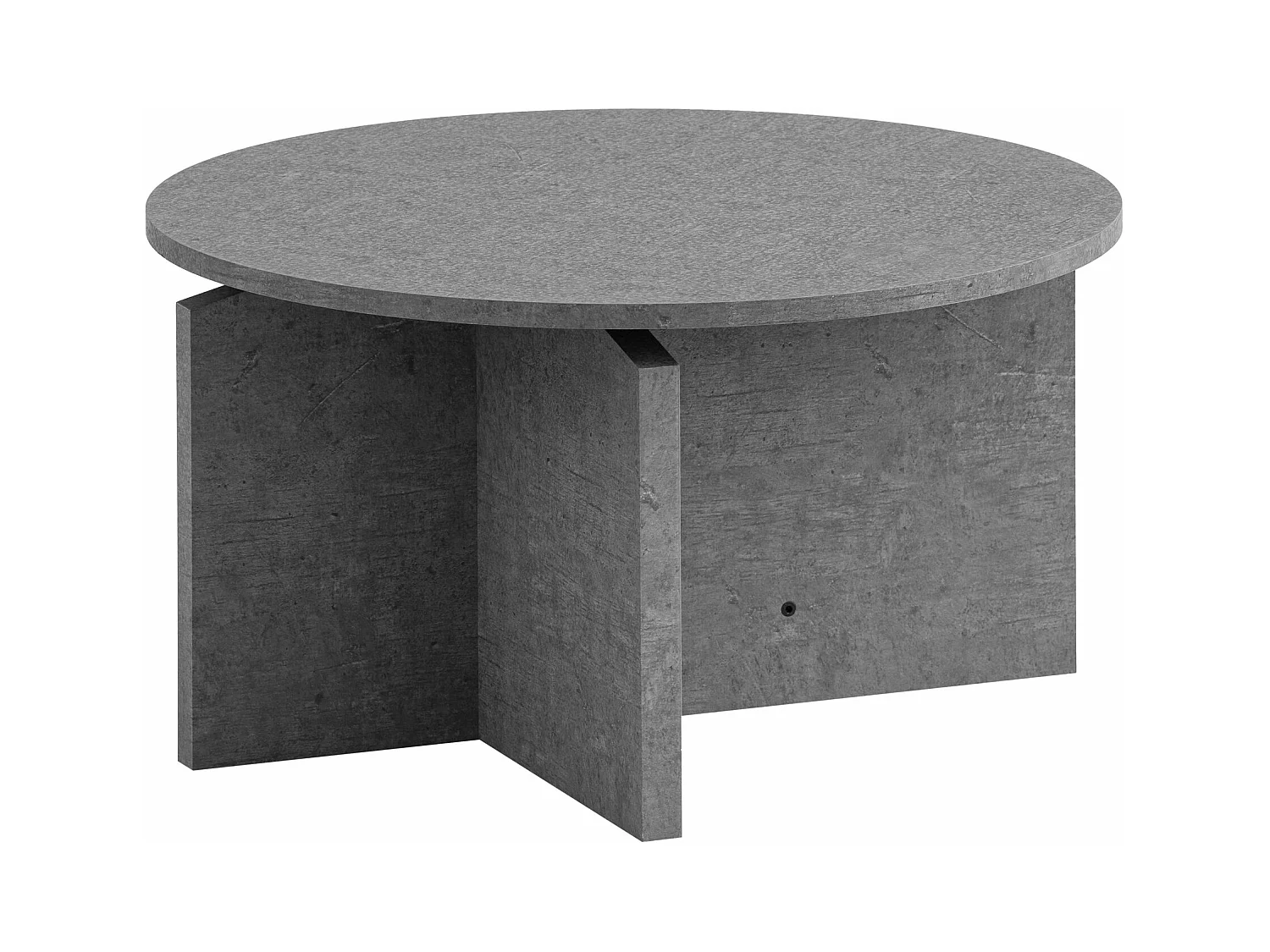 Table Basse Canapé de Salon 60 cm Petite Ronde Moderne Contemporain