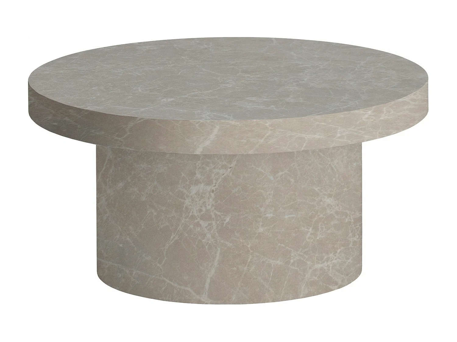 Table Basse Canapé de Salon 60 cm Petite Ronde Moderne Forme Champignon