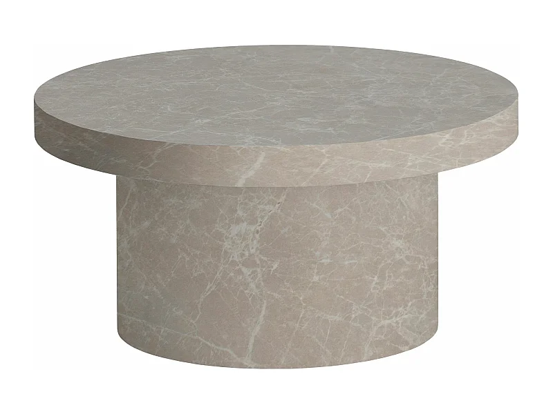 Table Basse Canapé de Salon 60 cm Petite Ronde Moderne Forme Champignon