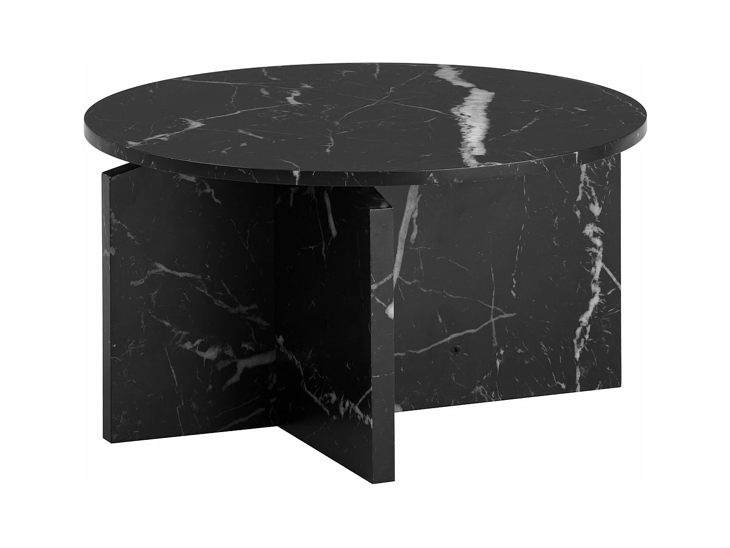 Table Basse Canapé de Salon 60 cm Petite Ronde Moderne Contemporain