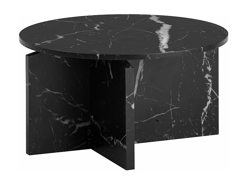 Table Basse Canapé de Salon 60 cm Petite Ronde Moderne Contemporain