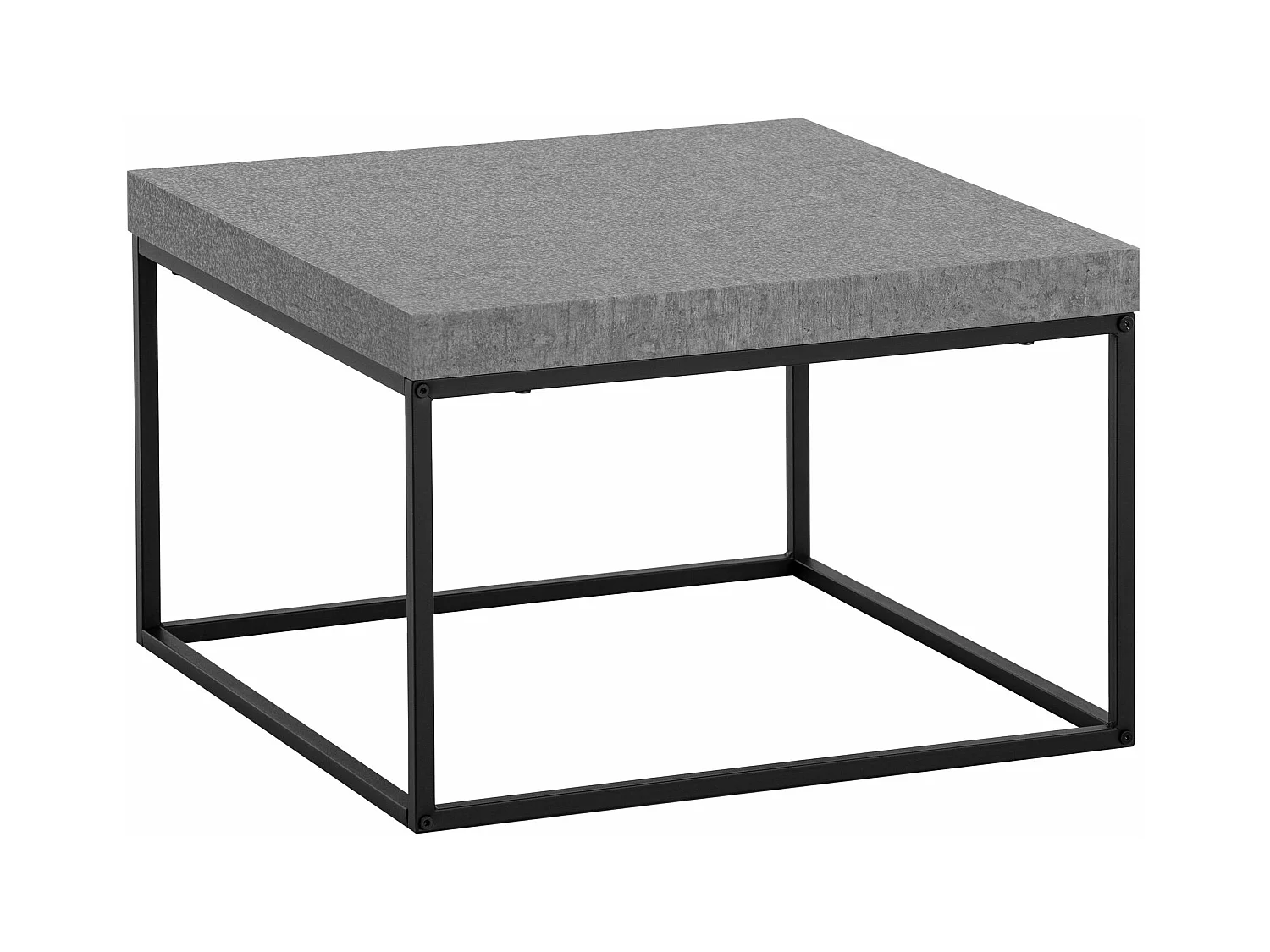 Table Basse Canapé de Salon 60 cm Design Moderne Petite Carrée Métal