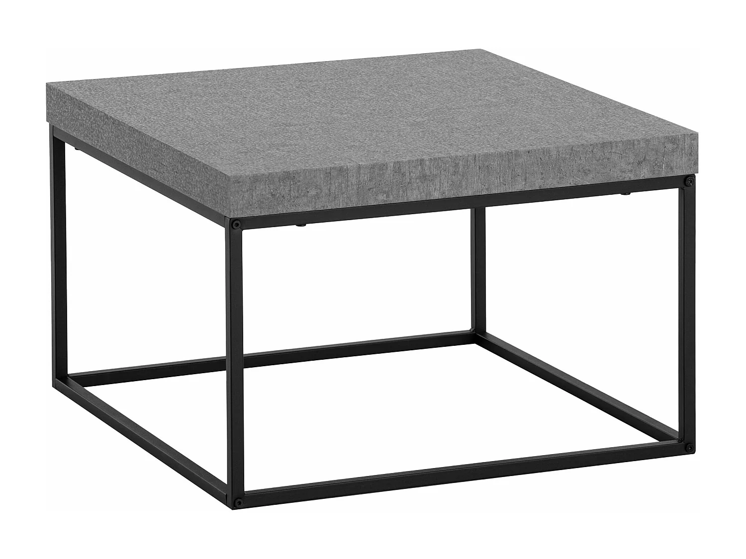 Table Basse Canapé de Salon 60 cm Design Moderne Petite Carrée Métal