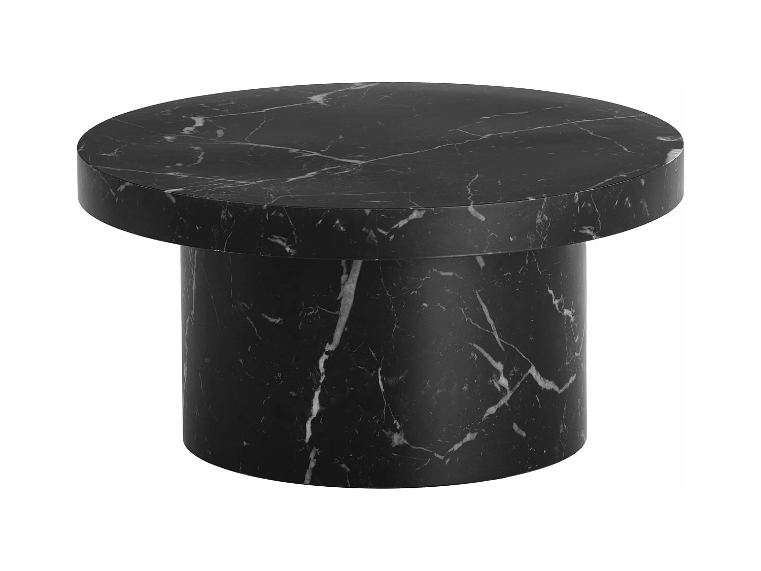 Table Basse Canapé de Salon 60 cm Petite Ronde Moderne Forme Champignon