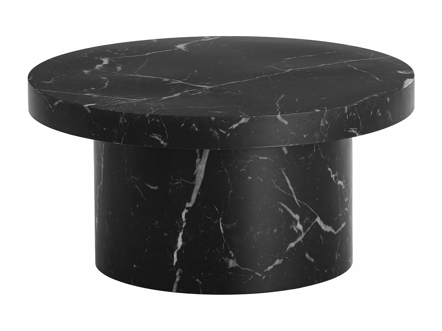 Table Basse Canapé de Salon 60 cm Petite Ronde Moderne Forme Champignon