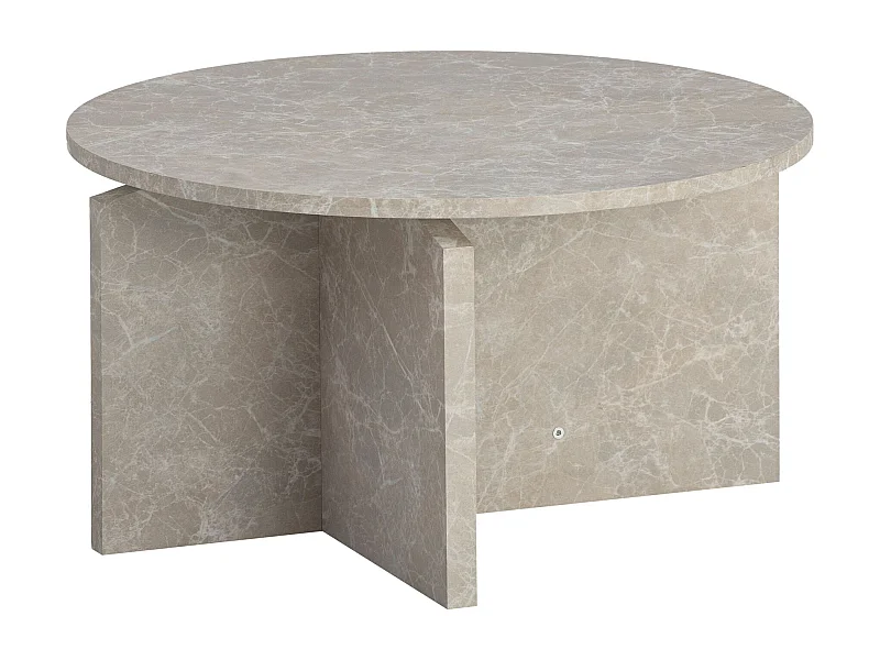 Table Basse Canapé de Salon 60 cm Petite Ronde Moderne Contemporain