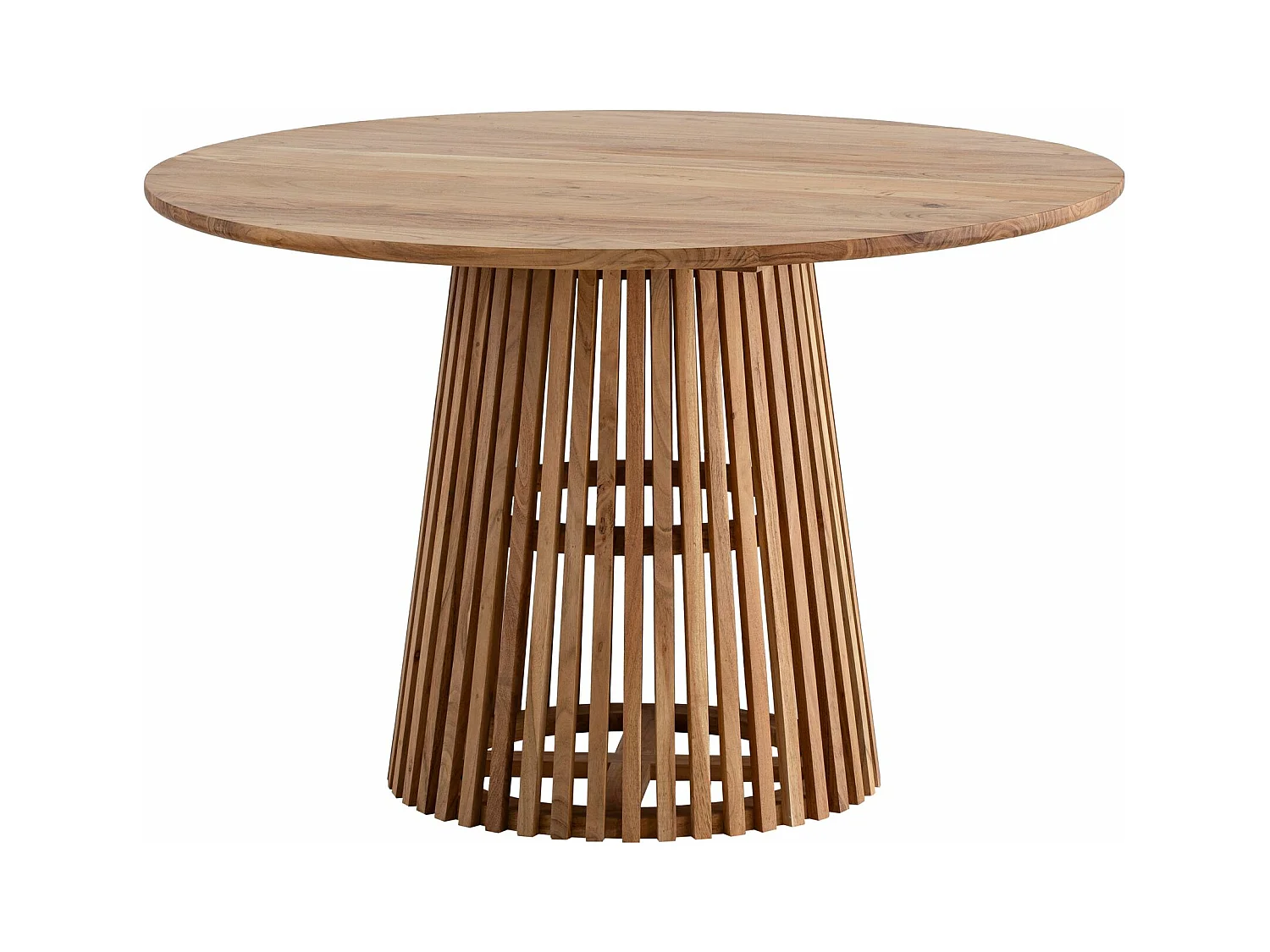 Table de Salle à Manger Cuisine 120 cm Bois Massif Petite Ronde Moderne