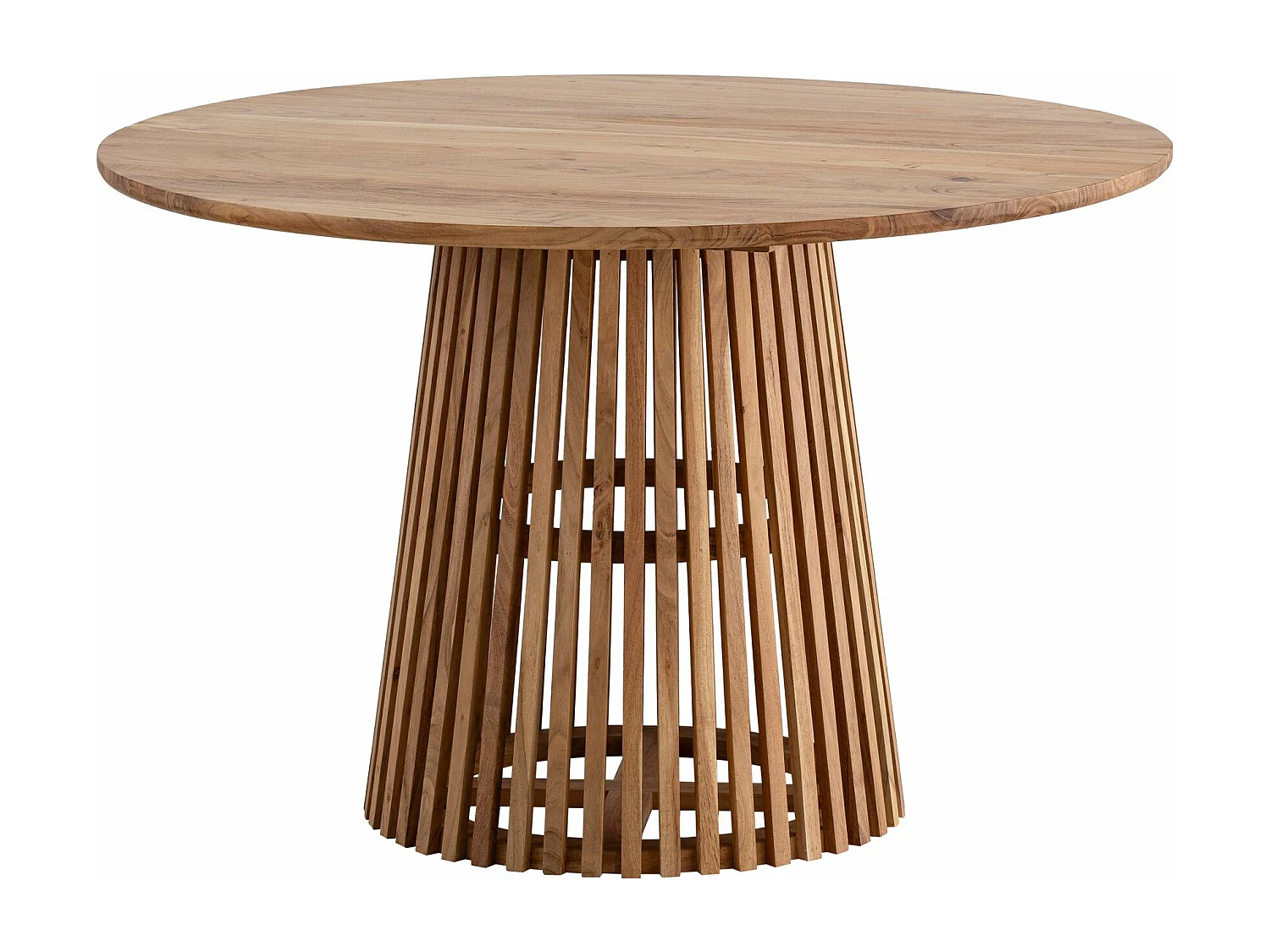 Table de Salle à Manger Cuisine 120 cm Bois Massif Petite Ronde Moderne
