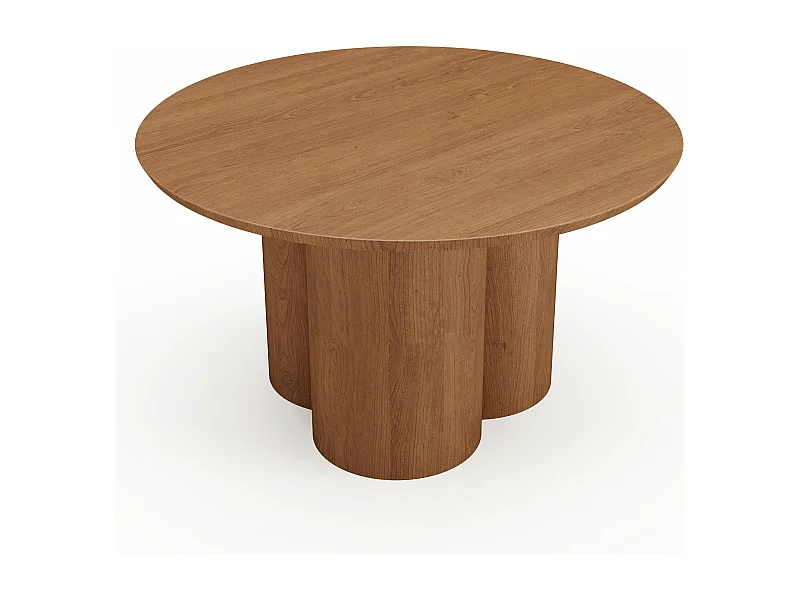 Table basse bois noyer plateau 78cm HELMA