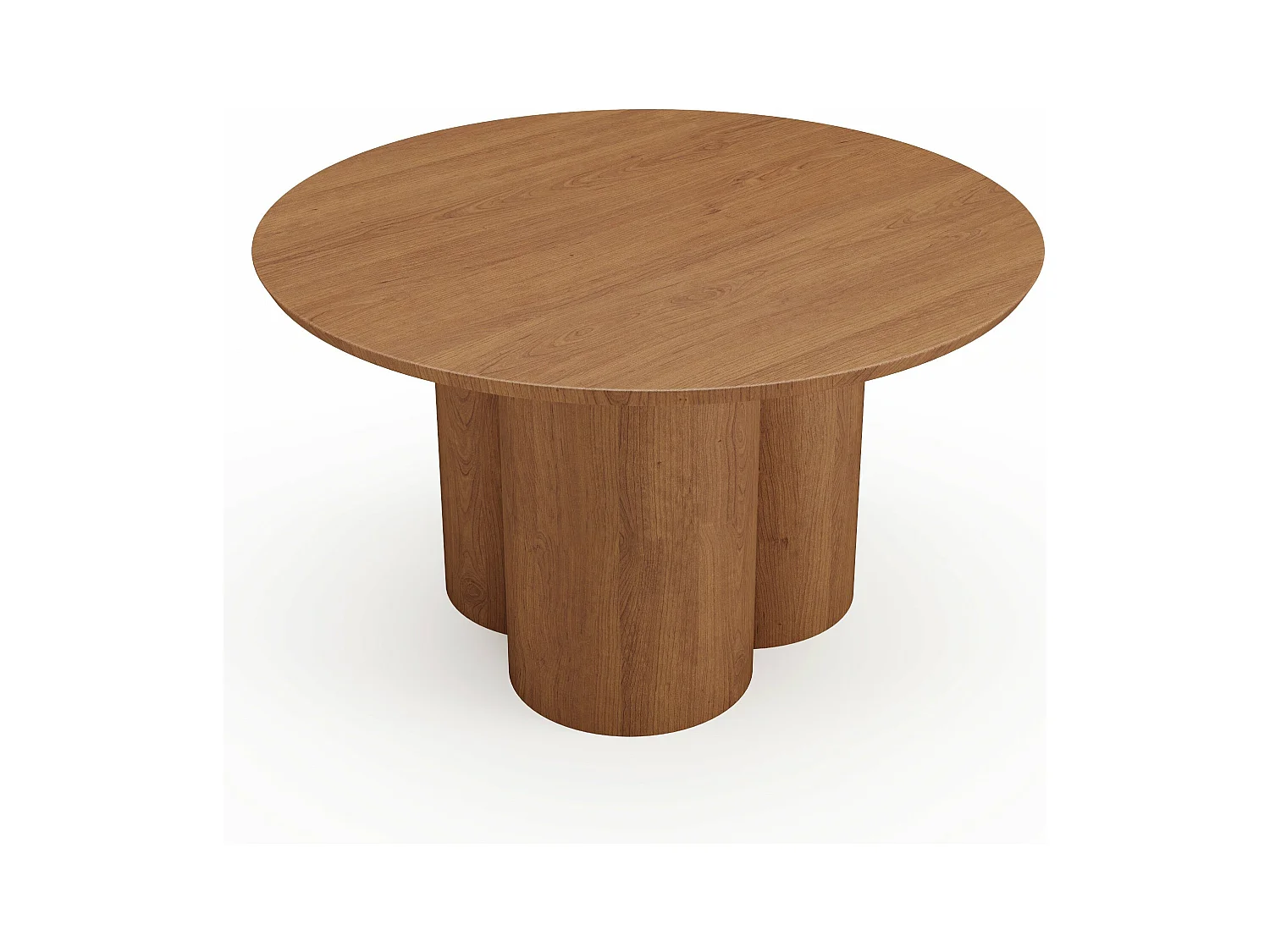 Table basse bois noyer plateau 78cm HELMA