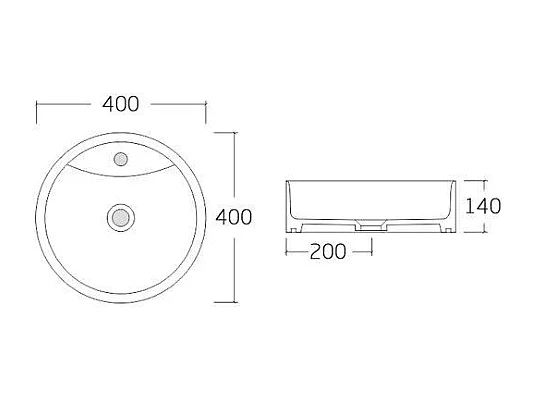 Meuble de salle de bain suspendu strié avec niches et vasque à poser ronde - Naturel clair - L80 cm - MADELA