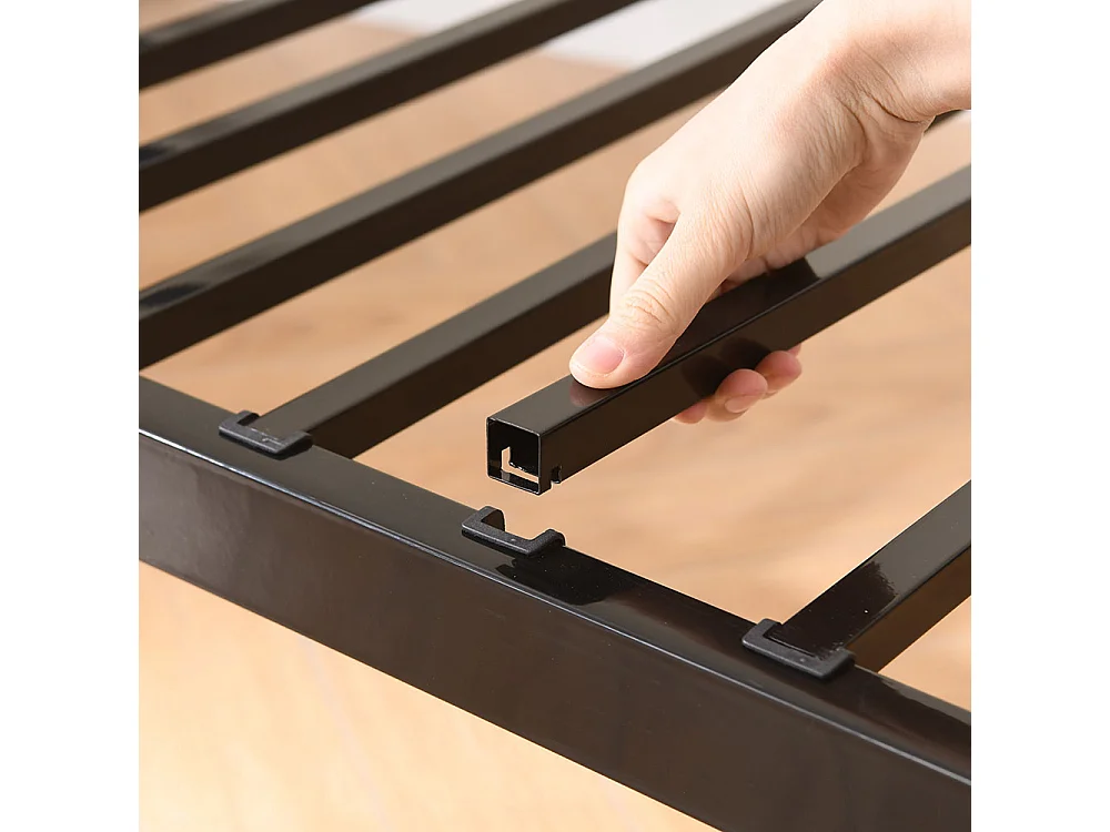 Lit superposé pour enfants 90x200 avec protections latérales transformable en deux lits simples avec escalier antidérapant finition noire