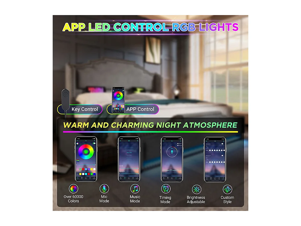 Lit coffre 160x200 lit double avec éclairage LED et port USB-C lit adolescent sanc matelas revêtement velours gris