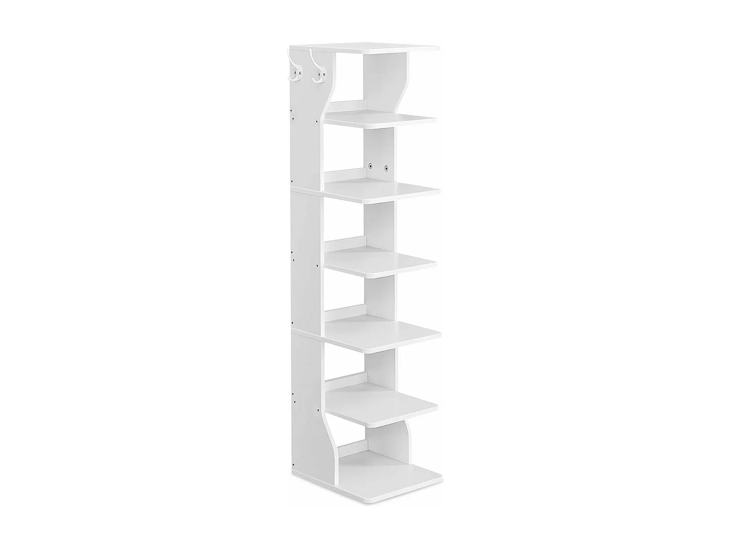 Etagère à chaussures 5 tablettes  blanc - H110,4