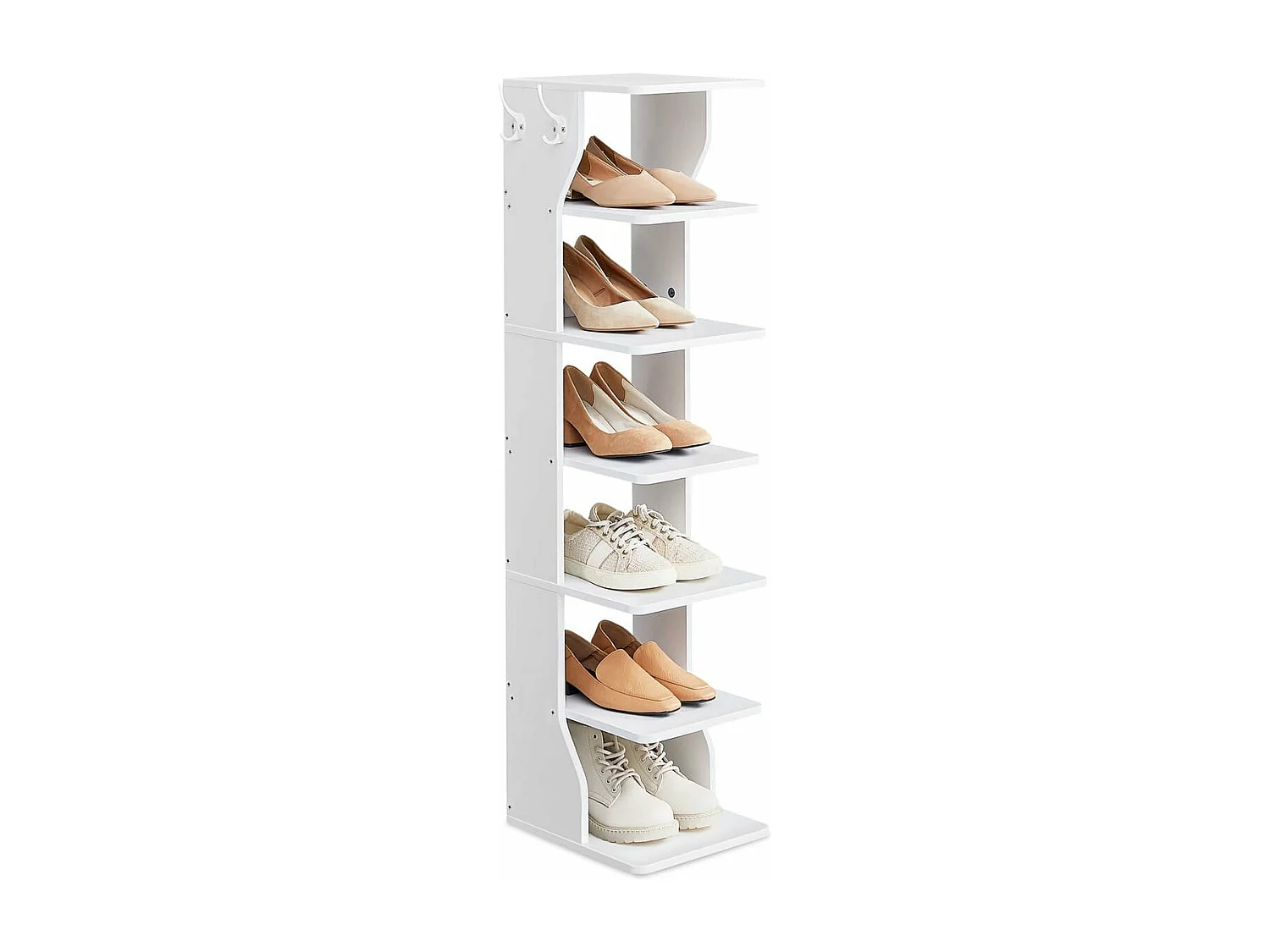 Etagère à chaussures 5 tablettes  blanc - H110,4