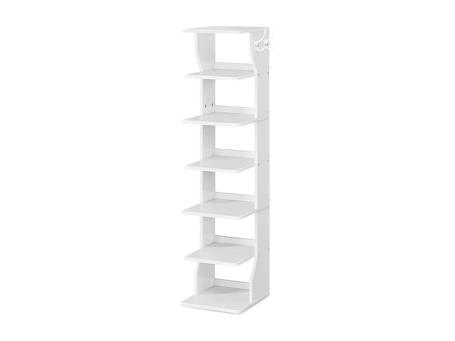 Etagère à chaussures 5 tablettes  blanc - H110,4