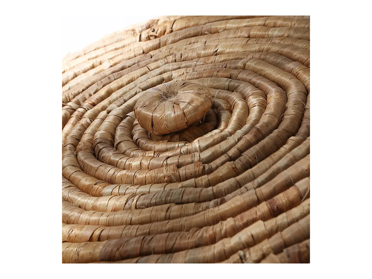 Panier à Linge avec Housse en Tissu et Couvercle - H65 cm