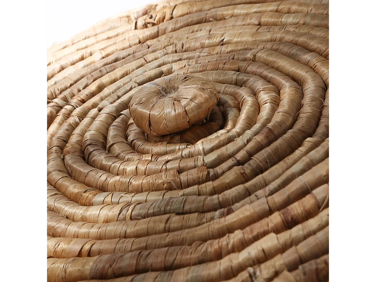 Panier à Linge avec Housse en Tissu et Couvercle - H65 cm