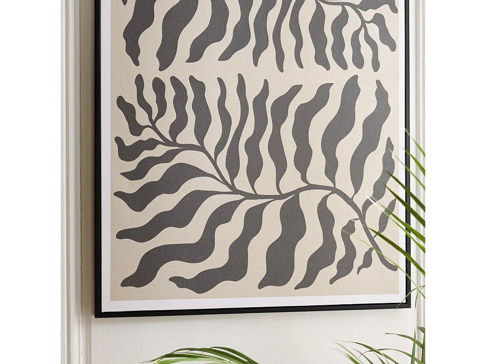 HOMER - Décoration murale C - 63x93cm en papier japonais, cadre noir