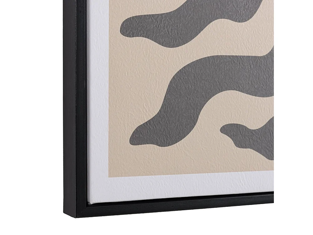 HOMER - Décoration murale C - 63x93cm en papier japonais, cadre noir