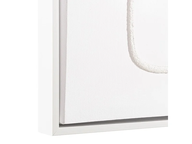 HOMER - Décoration murale 83x123cm lignes abstraites n°2, cadre blanc