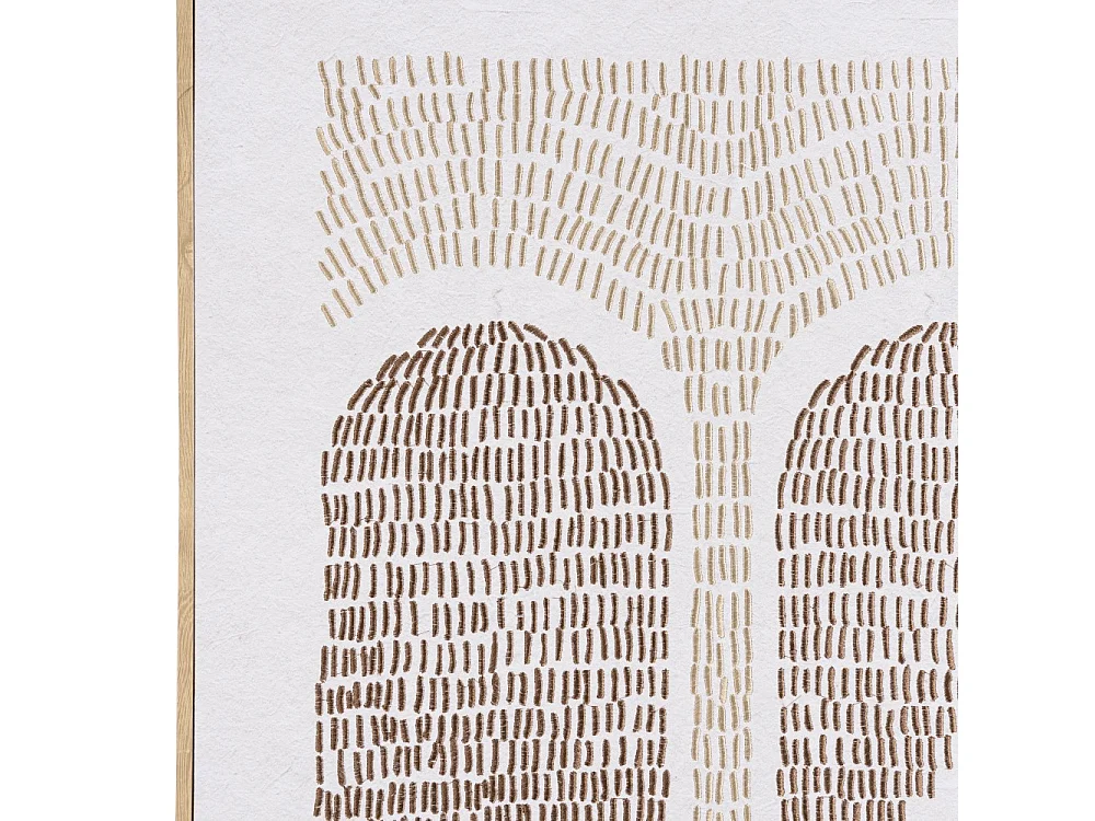 HOMER - Décoration murale 63x93cm formes abstraites n°2, cadre naturel