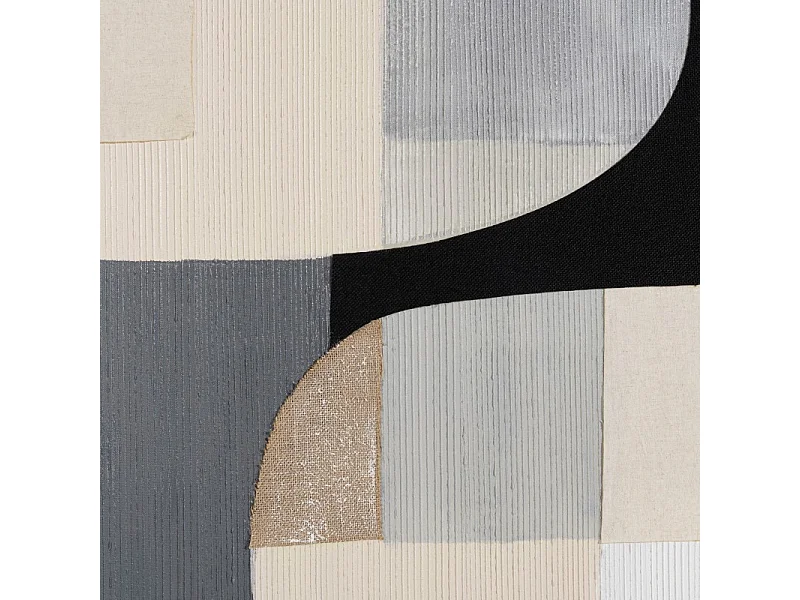 HOMER - Décoration murale 83x123cm formes abstraites n°2, cadre noir