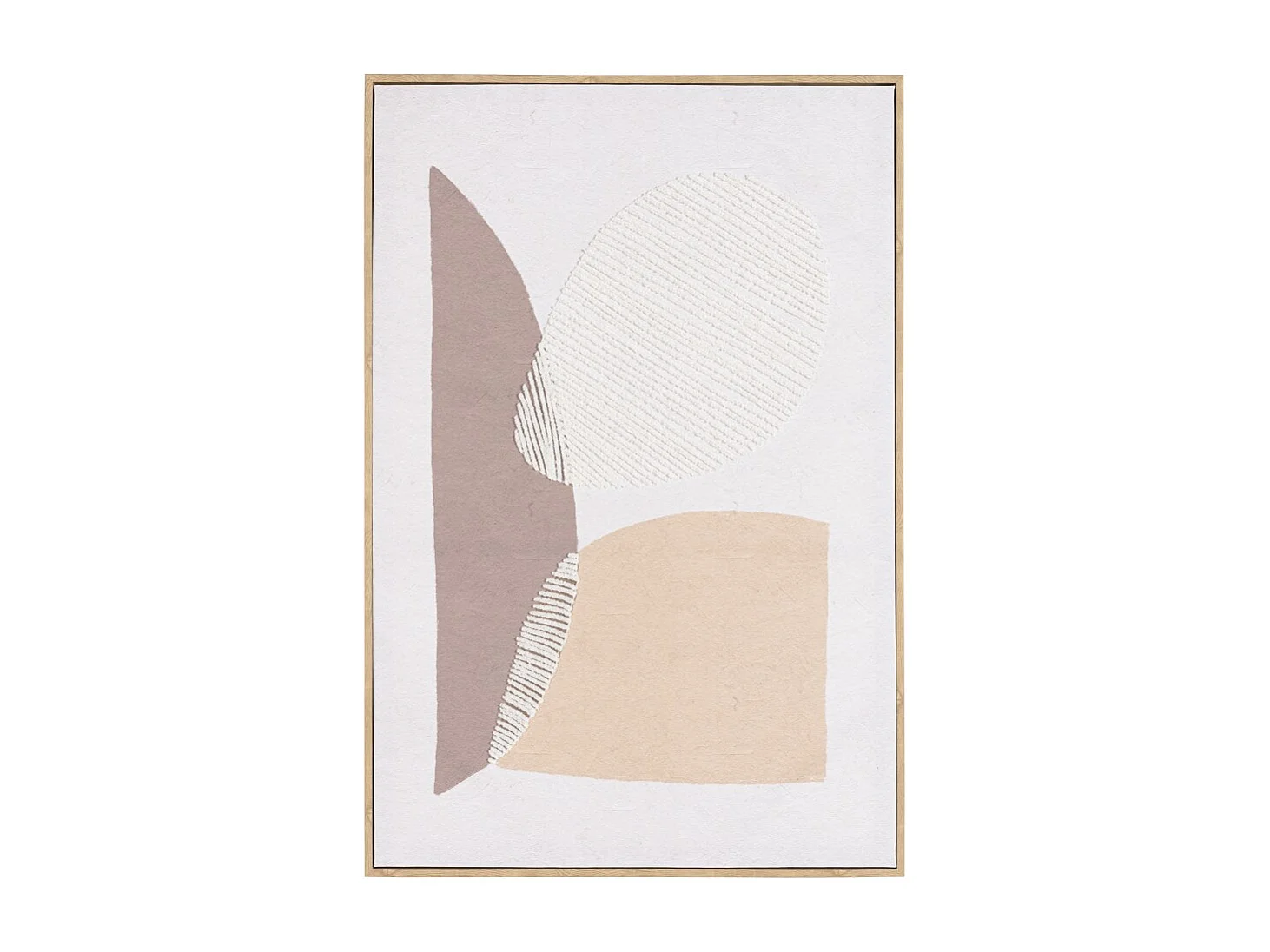 HOMER - Décoration murale 63x93cm formes abstraites n°1, cadre naturel