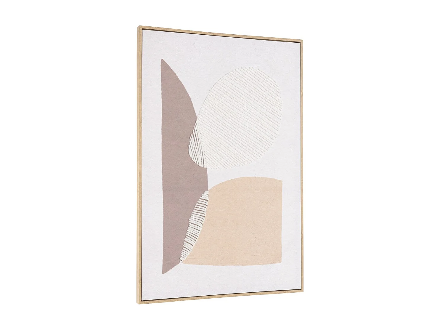 HOMER - Décoration murale 63x93cm formes abstraites n°1, cadre naturel