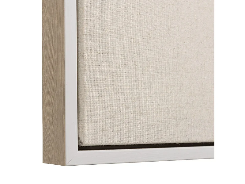 HOMER - Décoration murale 83x123cm motifs fleurs n°2, cadre naturel